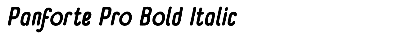 Panforte Pro Bold Italic image